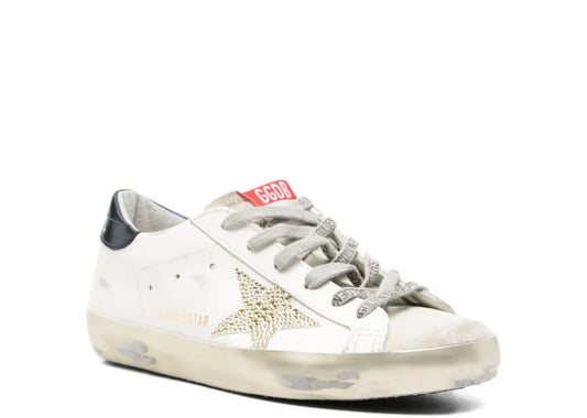 Super-Star Swarovski Crystal Star Blue Heel Tab - Women's