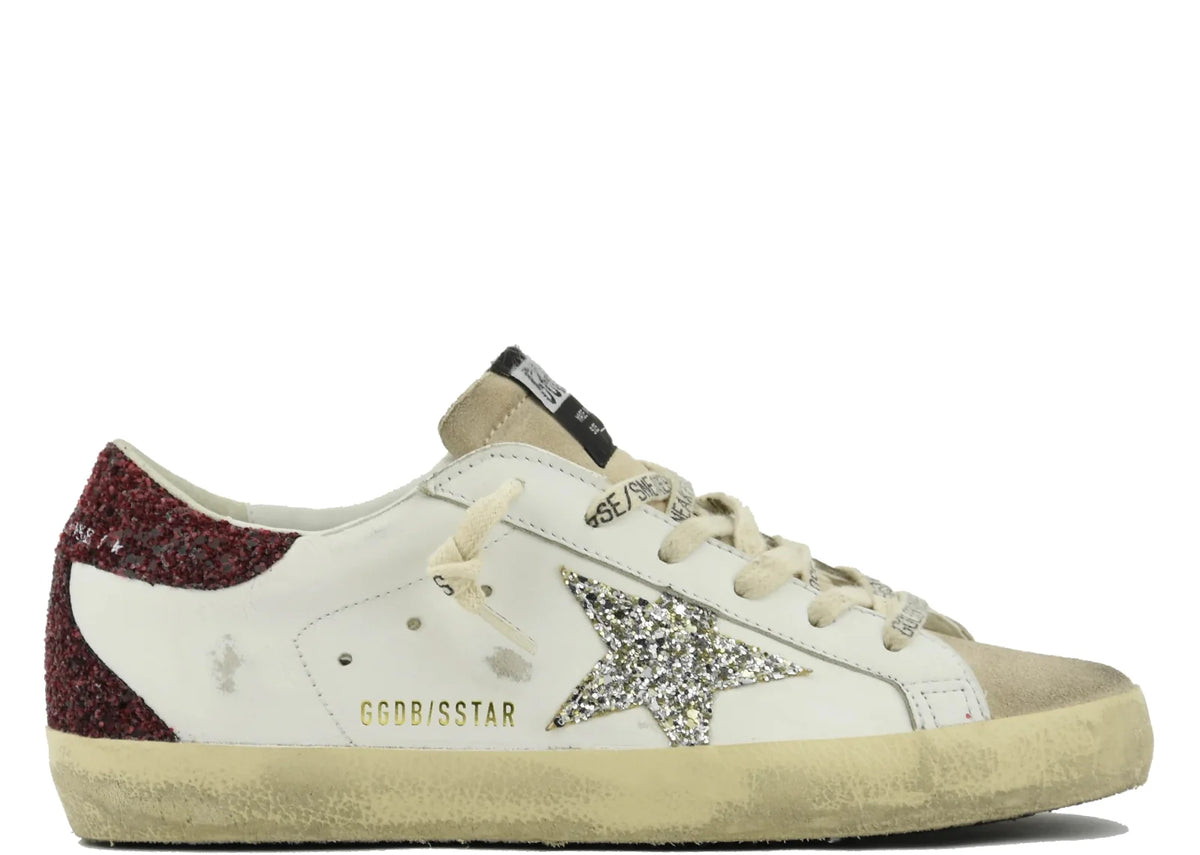 Super-Star Bordeaux Silver Glitter - Women's