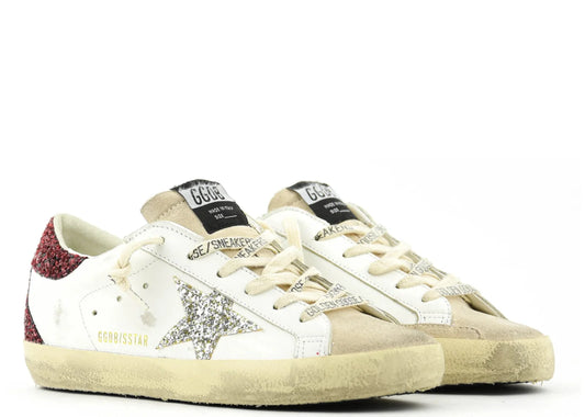 Super-Star Bordeaux Silver Glitter - Women's