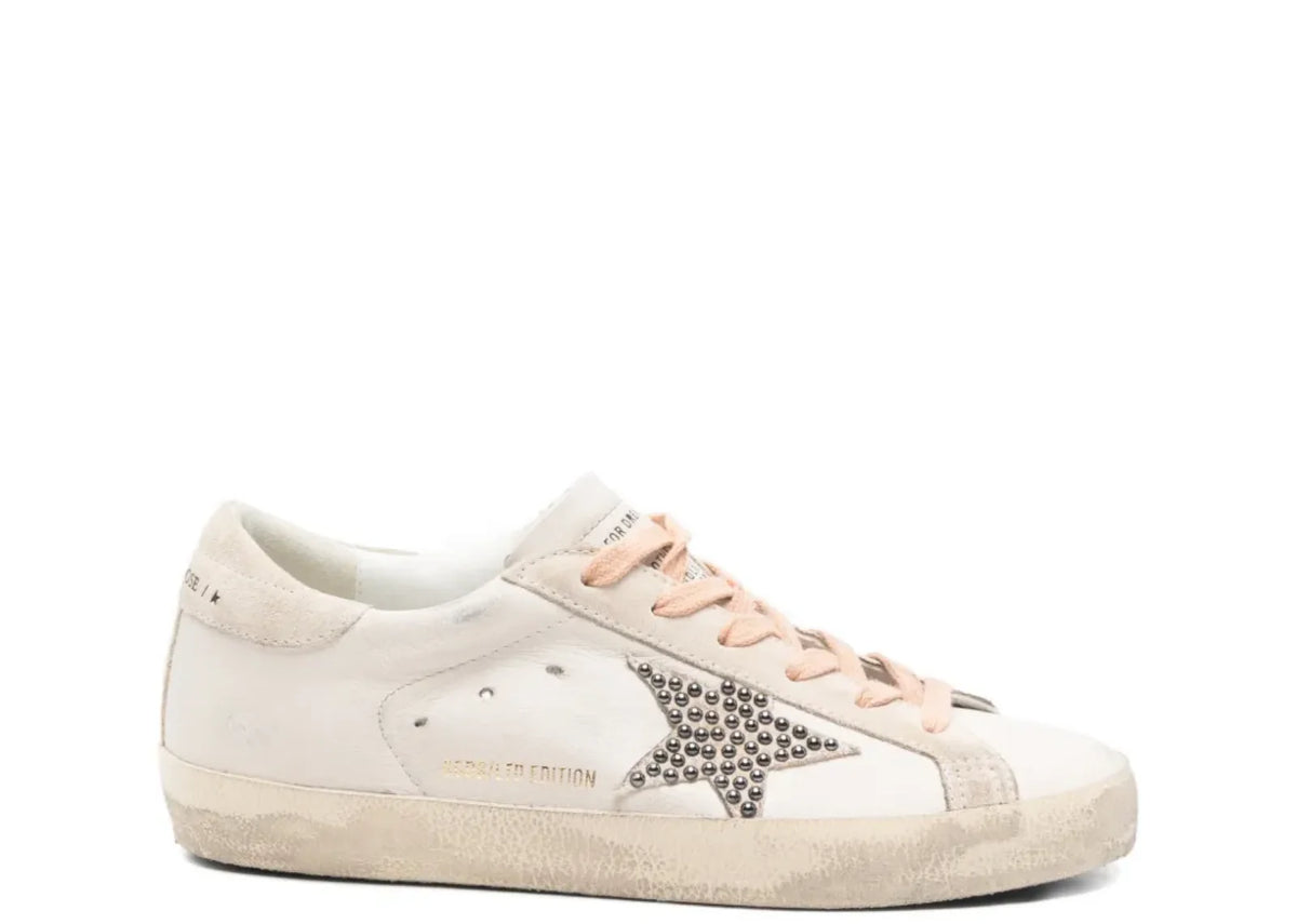 Super-Star LTD Beige Suede Star Swarovski Studs - Women's