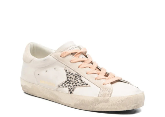 Super-Star LTD Beige Suede Star Swarovski Studs - Women's