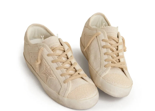 Super-Star Pearl Canvas Mesh Effect Star - Women's