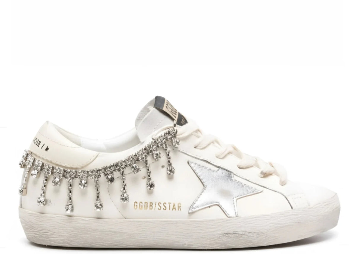 Super-Star Nubuck Ice Gray Suede Star Swarovski Crystals - Women's