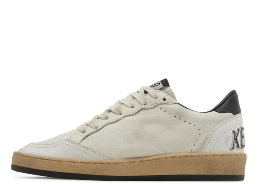 Ball-Star White Nappa with Black Star - Women's