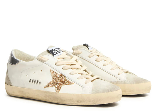 Super-Star White Ice Gray Gold Glitter - Women's