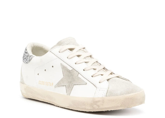 Super-Star Gray Star Silver Glitter Heel Tab - Women's