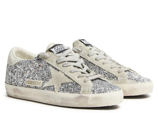Super-Star Silver Glitter Ice Gray - Women's