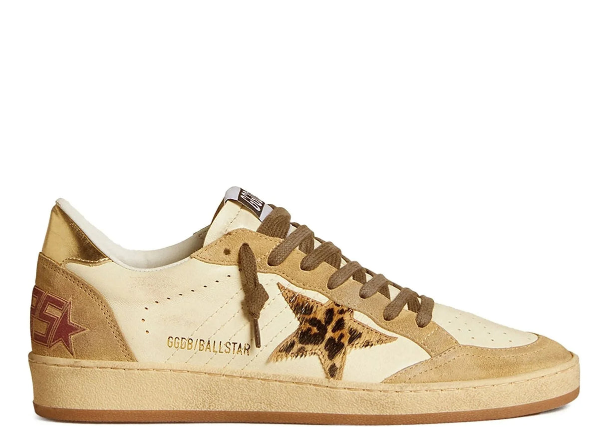 Ball-Star White Nappa Sand Suede - Women's