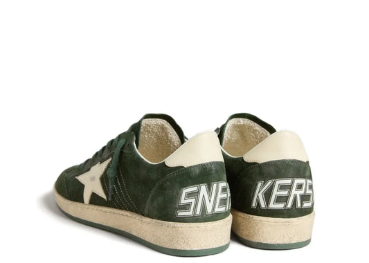 Ball Star Green Suede White Leather Star Green Heel Tab - Women's