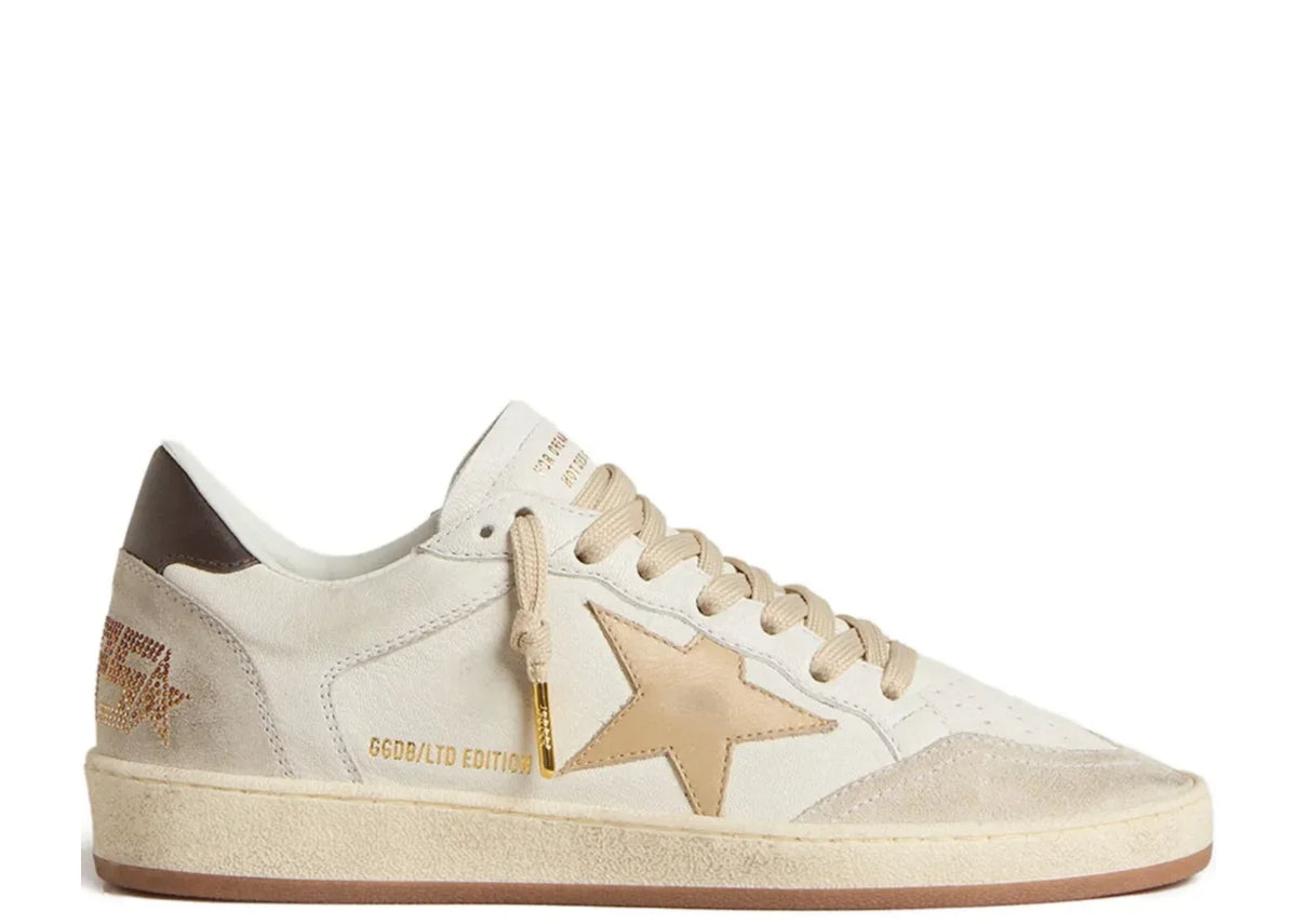 Ball Star LTD Beige Star Black Heel Tab - Women's