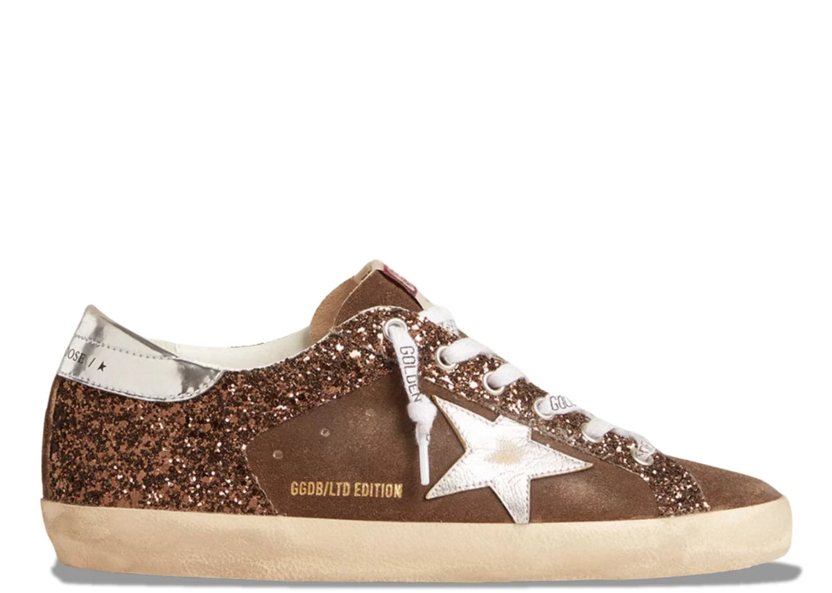 Super-Star Brown Glitter Brown Suede - Women's