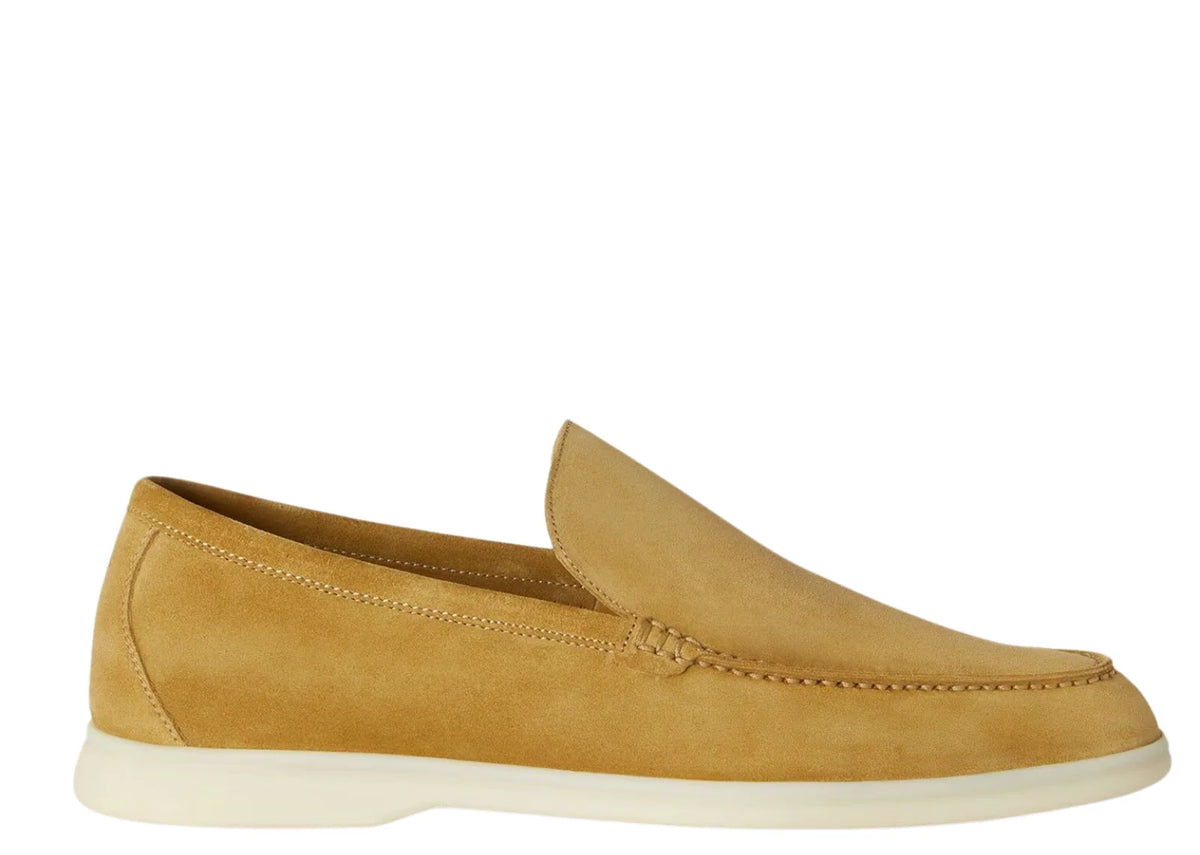 Summer Walk Loafer Suede Dijon Mustard Yellow