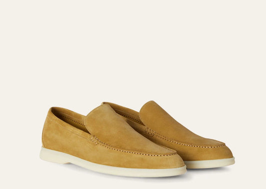 Summer Walk Loafer Suede Dijon Mustard Yellow