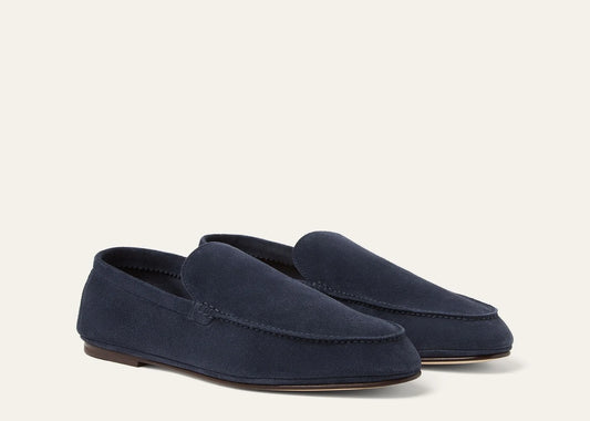 Summer Anton Walk Loafer Suede Dark Blue Abyss