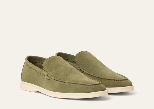 Summer Walk Loafer Suede Verde-Acqua