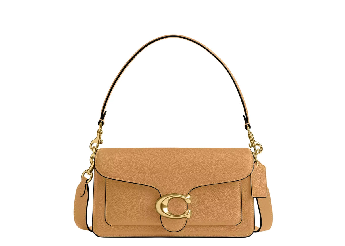 Tabby Shoulder Bag 26 Brass/Biscuit