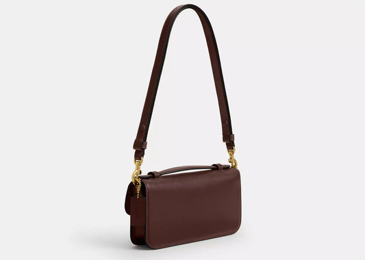Elora Top Handle Crossbody Bag Brass/Maple