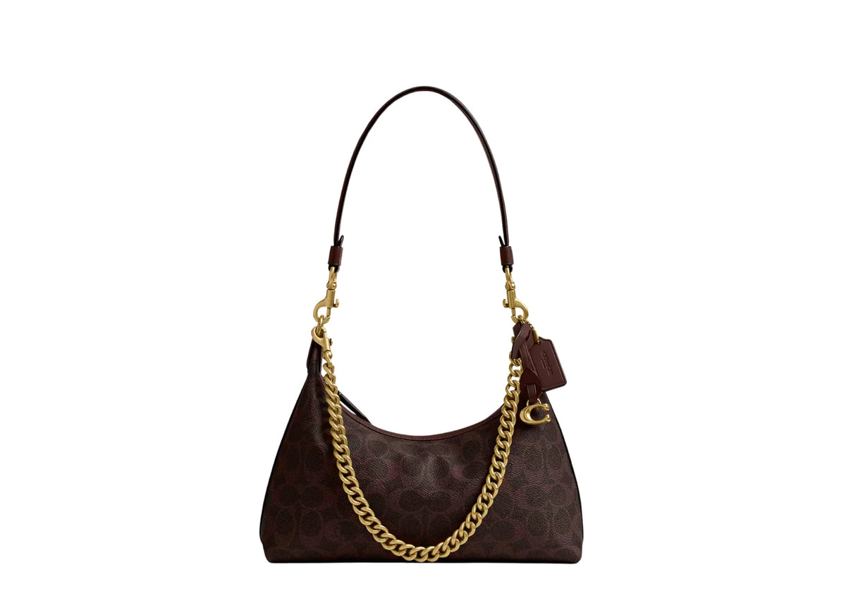 Juliet Shoulder Bag 25 In Signature Canvas Brass/Maple