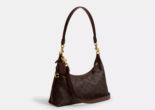 Juliet Shoulder Bag 25 In Signature Canvas Brass/Maple