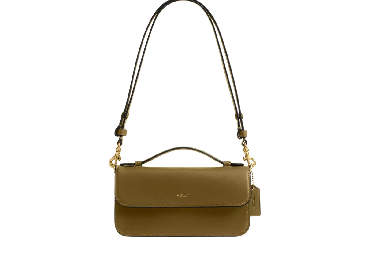 Elora Top Handle Crossbody Bag Brass/Muted Olive