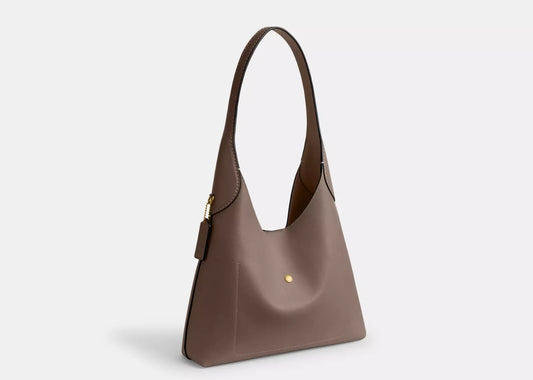 Brooklyn Shoulder Bag 28 Brass/Dark Stone