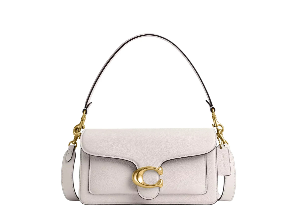 Tabby Shoulder Bag 26 Brass/Chalk