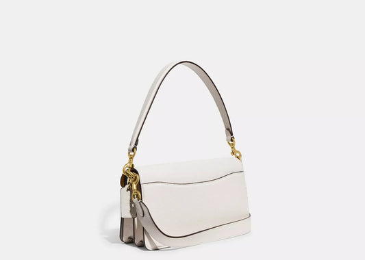 Tabby Shoulder Bag 26 Brass/Chalk