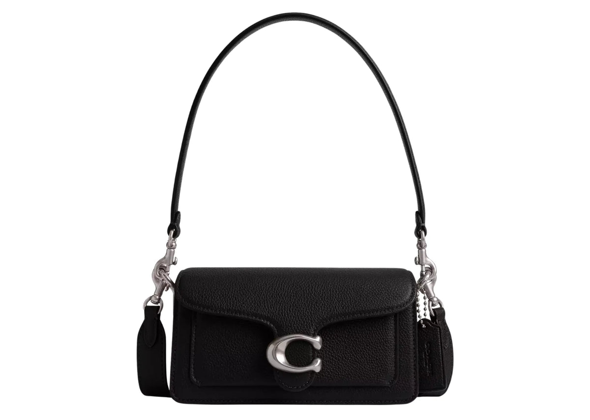 Tabby Shoulder Bag 20 Silver/Black