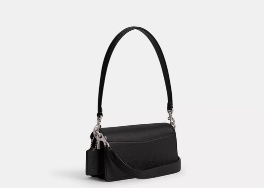 Tabby Shoulder Bag 20 Silver/Black