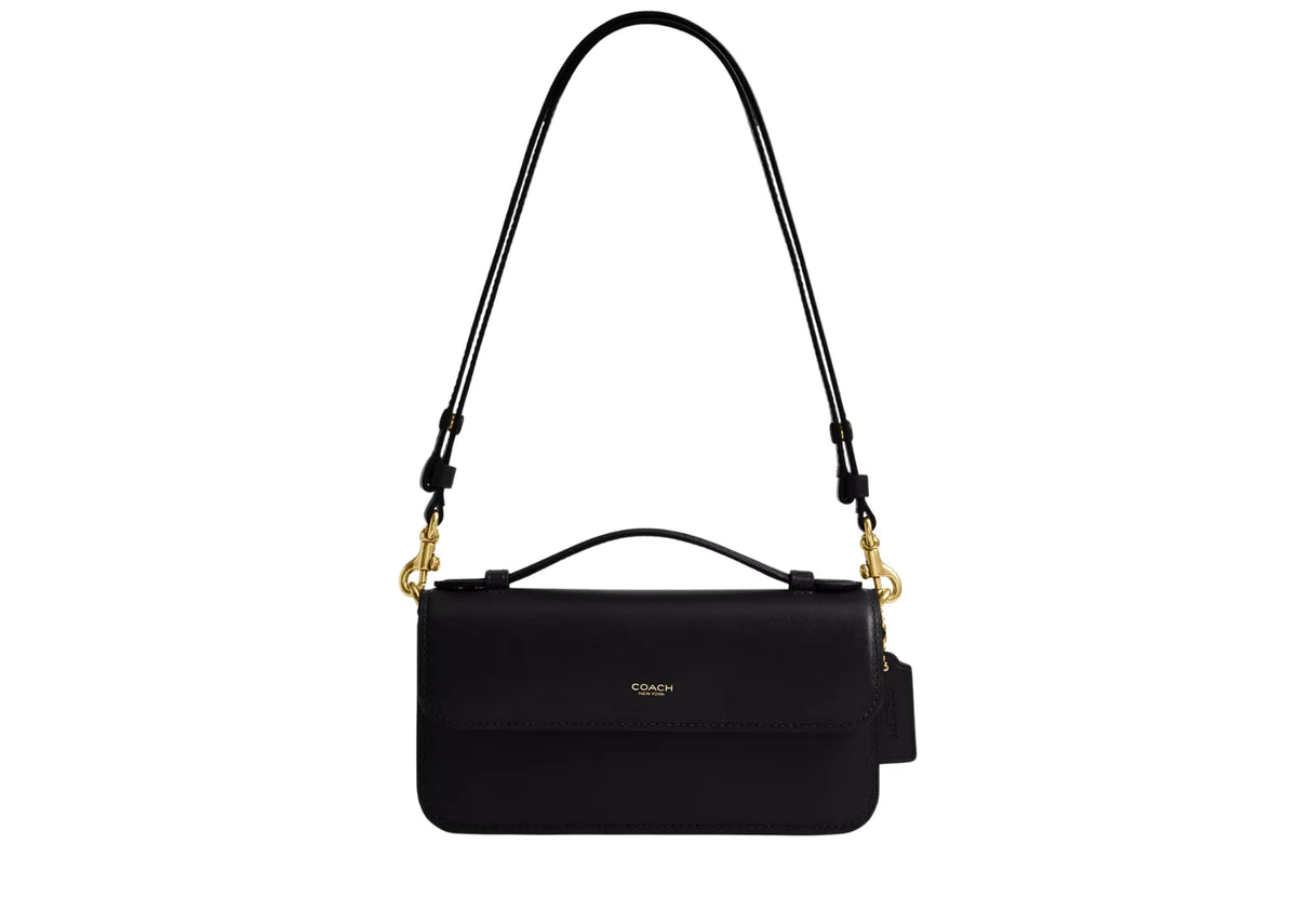 Elora Top Handle Crossbody Bag Brass/Black
