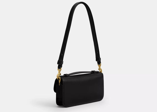 Elora Top Handle Crossbody Bag Brass/Black