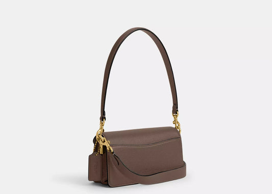 Tabby Shoulder Bag 20 Brass/Dark Stone