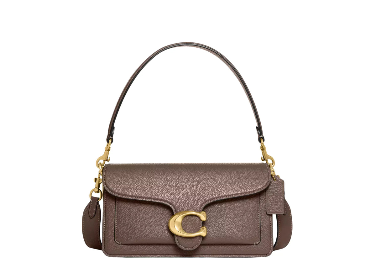 Tabby Shoulder Bag 26 Brass/Dark Stone