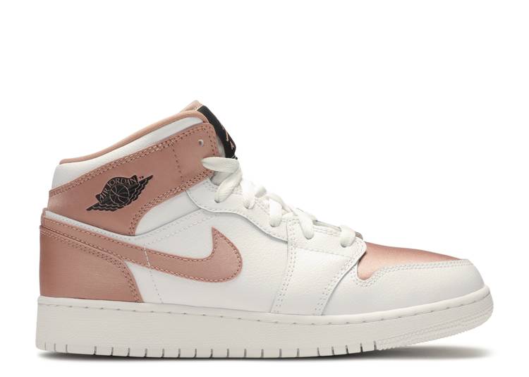 AJ1 Mid GS 'White Rose Gold'