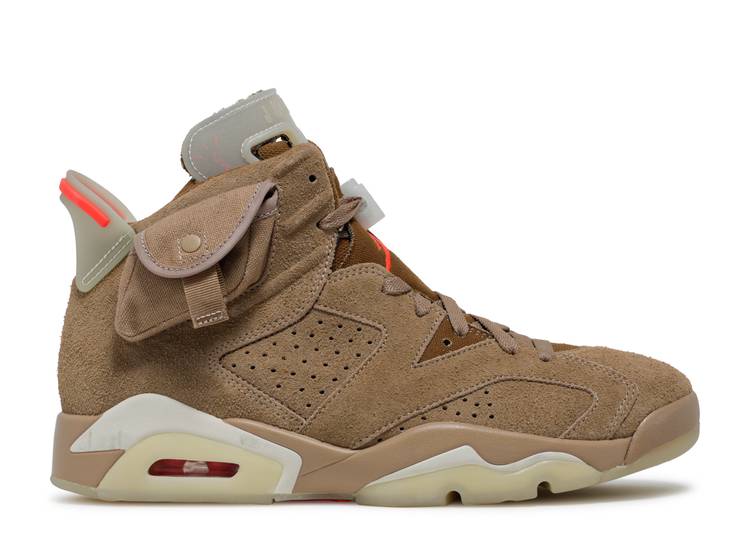 Travis Scott x AJ6 Retro 'British Khaki'