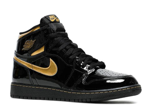 AJ1 Retro High OG 'Black Metallic Gold'
