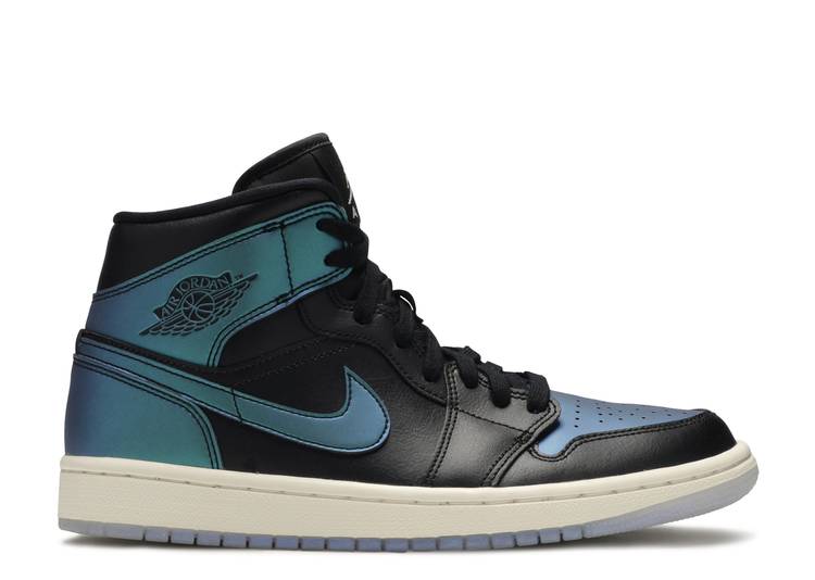 Davenzarry - Women's Air Jordan 1 Mid 'Metallic Turquoise' - Image 1