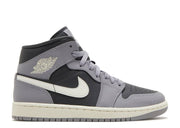 Davenzarry | Women's Air Jordan 1 Mid 'Cement Grey' | View 1