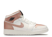 Davenzarry | Air Jordan 1 Mid GS 'White Rose Gold' | View 1