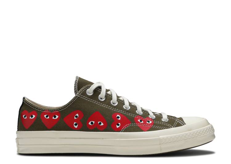 Davenzarry - Comme Des Garçons Play x Chuck 70 Low Top 'Multi Heart' - Image 1