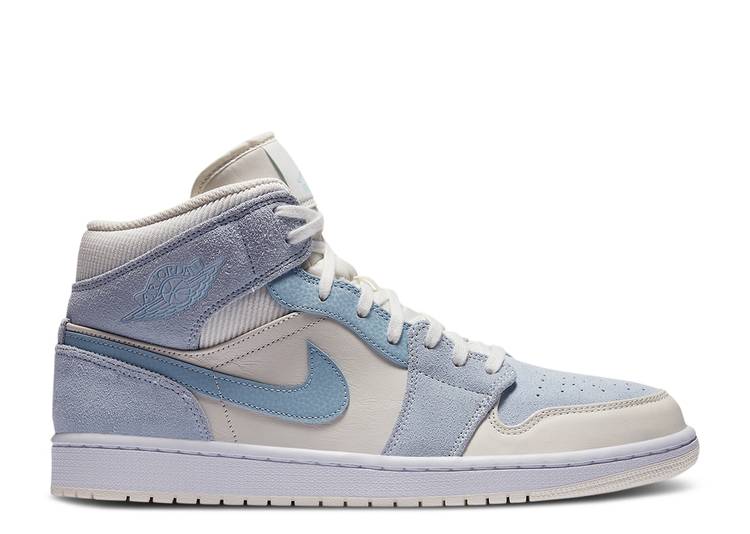 Davenzarry - Air Jordan 1 Mid SE 'Sail Light Blue' - Image 1