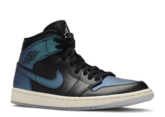 Davenzarry - Women's Air Jordan 1 Mid 'Metallic Turquoise' - Image 2