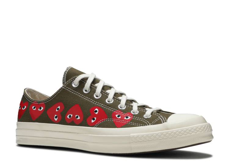 Davenzarry - Comme Des Garçons Play x Chuck 70 Low Top 'Multi Heart' - Image 2