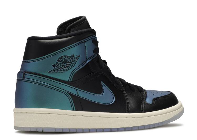 Davenzarry - Women's Air Jordan 1 Mid 'Metallic Turquoise' - Image 3