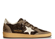 Davenzarry | Golden Goose Ball-Star Black Glitter Gray White - Women's | View 1