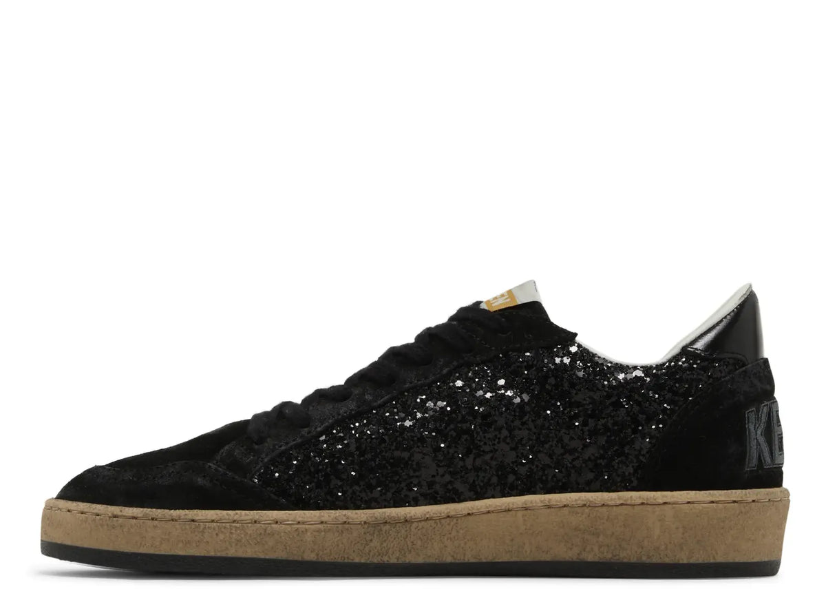 Davenzarry | Golden Goose Ball-Star Black Leather Distressed - Women's | View 2