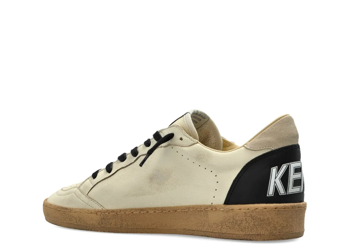 Davenzarry | Golden Goose Ball-Star Light Beige Leather | View 3