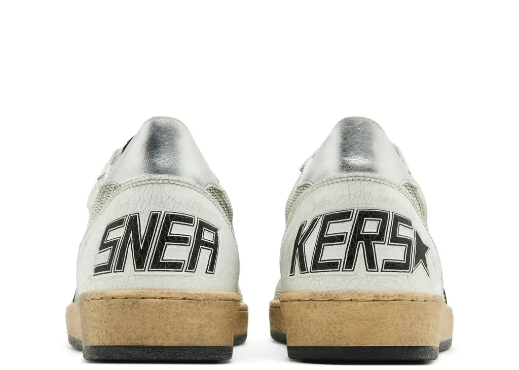 Davenzarry | Golden Goose Ball-Star White Leather Distressed | View 8