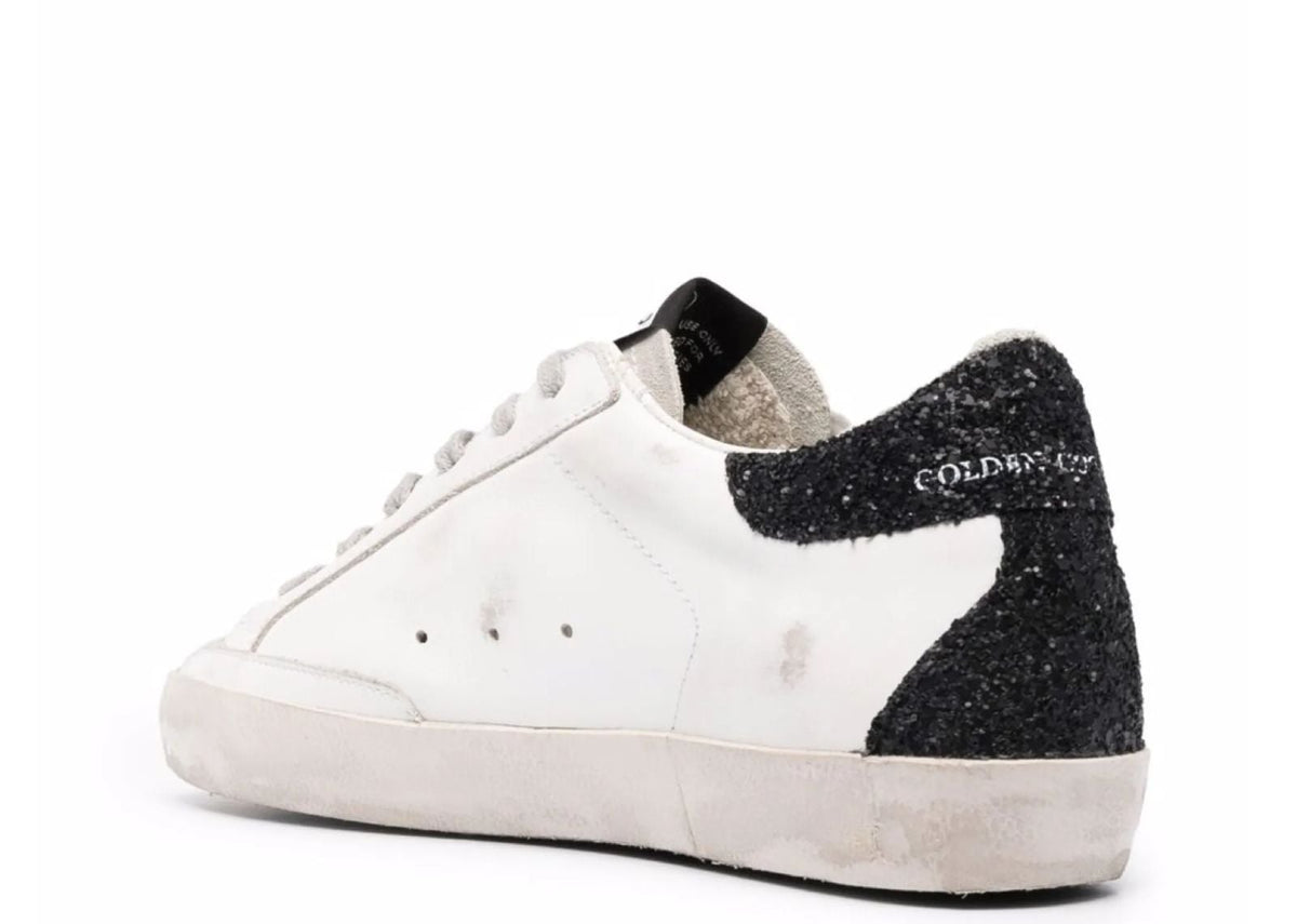 Davenzarry - Women's Golden Goose Super-Star Gold Glitter Star Black Glitter Heel - Image 3