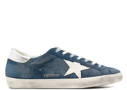 Davenzarry | Golden Goose Super-Star Indigo Leather | View 1